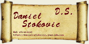 Daniel Stoković vizit kartica